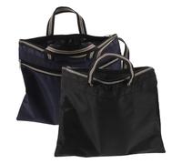 Beavorty 2pcs Zipper Document Bag with Handle, Oxford Cloth Laptop Briefcase, Lightweight and Spacious Design, Professional Organizer Tote for Daily Use and Work Meetings