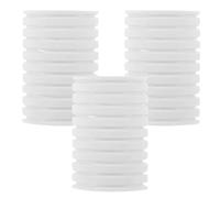 Beavorty 3 Boxes Self-adhesive Lash Strips for False Eyelashes with Natural Appearance and Convenient Quick Application, White Resin Rubber Material, 10 Strips Per Box, on The Go Use