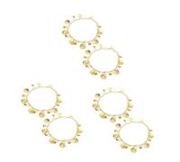 Beavorty 3 Pairs Golden Boho Coin Anklet Bracelet for Belly Dancing Women Artistic Tassel Chain Sandals Jewelry for Performances Parties and Stage Shows Flexible Costume Accessory for