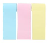 Beavorty 3 Rolls Thermal Printer Paper Receipt Rolls 5.7x3 Inch Multi-Color Pink Blue Yellow for Cash Register Bank Queue Machine Hospital Use