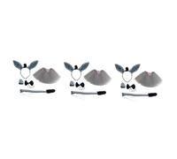 Beavorty 3 Sets Donkey Fancy Dress Accessories Halloween Costume Boys and Girls Burro Costume Set Stage Performance Prop