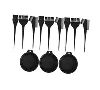 Beavorty 3 Sets Hair Dye Kit Tools with Foldable Mixing Bowls Ergonomic Brushes and Double-sided Combs for DIY Hair Coloring Highlighting and Oil Treatment Enhancement at Home Salon