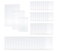 Beavorty 300pcs Card Pocket Bag Plastic Flat Self-Sealing Sleeves with Easy to Remove Marks and Sturdy Material for School and Home Use, Suitable for Posters and Paper Storage