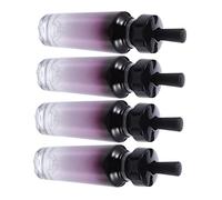 Beavorty 30ml Refillable Essential Oil Bottles Empty Glass Jars Pipette Dropper Set of 4 for Travel Present