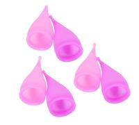 Beavorty 30ml Silicone Set of 6 Leak-Proof Soft Period Collectors in Purple and Pink Comfortable Tampon Alternative for Women Easy to Clean and Reusable