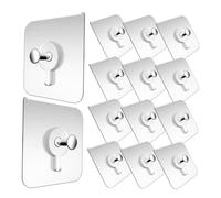 Beavorty 30pcs Adhesive Picture Frame Hooks Sticky Wall Hangers No Damage Seamless Self-Adhesive Hooks for Hanging Photos and Decorations on Walls