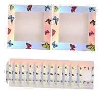 Beavorty 30pcs Lash Storage Boxes Makeup Organiser Butterfly Print False Eyelash Case Holder Safe Cardboard Organiser