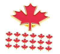 Beavorty 36pcs Canadian Maple Leaf Brooch Metal Enamel Flag Lapel Pins with Vibrant Colors Lightweight Travel Friendly Accessories for Men and Women Jackets Suits Scarves Great Friends