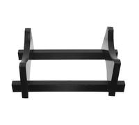 Beavorty 3l Black Oak Barrel Stand Wood Dispenser Holder for Whiskey, Beer, and Wine Bottles - Beverage Jug Support Rack for Home Bar and Party Use