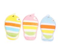 Beavorty 3pcs Cartoon Bath Scrubbers for Bath Flowers Soft Material Convenient for Bathing and Washing Lovely Bathing Tools Random Color
