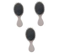 Beavorty 3pcs Comb Pig Bristle Hair Detangling and Massage Comb Soft Brush for Hair Straightening Portable for Women Ladies Girls