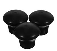 Beavorty 3pcs Drum Stand Feet Rubber Pads Drum Leg Protectors Non-slip Sturdy Rack Hardware Accessories for Snare and Cymbal Stand Use