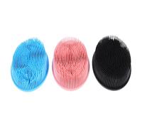 Beavorty 3Pcs Dual Sided Soft Silicone Body Scrubber Exfoliating Bath Brush for Gentle Cleansing Suitable for Sensitive Skin Deep Cleaning Skin