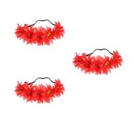Beavorty 3pcs Elasticity Headband Artificial Sunflower Floral Wreath Hair Band Stretch Headdress for Party Floral Headpiece Flower Hair Wreath