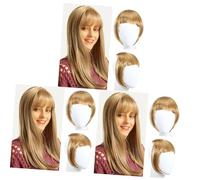 Beavorty 3pcs Faux Clip in Hair Piece for Women Realistic Synthetic Hair Fringe Accessory for Daily Wear Parties Special Events Seamless Integration Natural Look