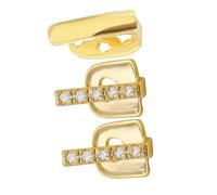 Beavorty 3Pcs Hip Hop Grills Versatile Single Tooth Caps for Parties Cosplay and Social Gatherings Unique Tooth Jewelry for Rappers Fans