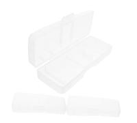 Beavorty 3pcs Manual Storage Box Travel Portable Protective Case for Barber Bathroom Shaving Tool Holder