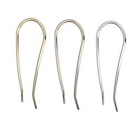 Beavorty 3pcs Metal U-shaped Hair Pins Set Simple Style Alloy Hair Clasp Accessories for Women Updo Hairstyle Tools in Gold Rose Gold Silver