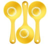 Beavorty 3pcs Non-Stick Semicircle Rice Ball Molds with Rice Serving Spoons Yellow Paddle Set for Sushi Making Home Kitchen Cooking and Restaurant Use