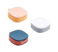 Beavorty 3pcs Portable Medicine Box Container Storage Pp Silicone Travel Medicine Holder Compact Leakproof