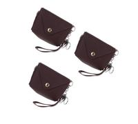 Beavorty 3pcs Portable Mini Coin Purse with Lobster Clasp Stylish PU Leather Wallet Keychain Compact Bag Charm and Key Holder Versatile Small Wallet for Coins and Keys