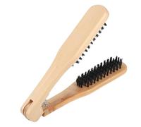 Beavorty 3pcs Shaped Wooden Hair Straightening Brush Static Hairdressing Tool for Smooth Salon Essential Comb for Women and Men