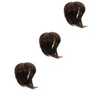 Beavorty 3pcs Thinning Hair Wiglets for Women Hair Volume Topper Natural Look Piece Clip-on