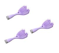 Beavorty 3pcs Travel Hair Brush Detangler for Wet Dry Hair Brush for Women Soft