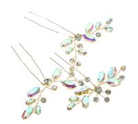 Beavorty 3pcs Wedding Rhinestone Bridal Hairpin Hair Forks Hair Pins for Wedding for Bride Decorations and Bridesmaid