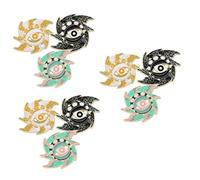Beavorty 3sets Cute Evil Eye Brooch Fun Pins for Backpacks Clothing Alloy Decorative Lapel Pins Unique Accessories to Showcase Your Personality 3pcs*3
