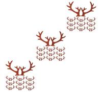 Beavorty 3sets Diy Deer Antlers Hair Clips Antler Headband Decor Reindeer Ears Christmas Accessory Kit 20pcs*3