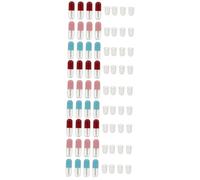 Beavorty 3sets Lip Gloss Tube Spray Clear DIY Lipstick Empty Container Liquid Balm DIY Lipstick Tubes Wands Jars Bottle Mini Lip Gloss Toothpaste Refillable Kit Plastic 12pcs*3