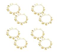Beavorty 4 Pairs Dancing Anklet Pair with Coins Ethnic Boho Barefoot Sandals for Women Dance Outfits Comfortable Skin Friendly Material Timeless Retro Design for Beach Wedding
