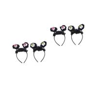 Beavorty 4 pcs Halloween Eyeball Headband Luminous Hairband with Creepy Eyes for Costume Party Cosplay Festival Accessories Women Hairwear Random Color
