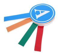 Beavorty 4 Pieces Dry Erase Paddle Boards Single-sided Handheld Scoreboards with Abcd Letters, Reusable Whiteboard for Classroom Voting, Teaching, and Office Presentations