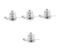 Beavorty 4 Sets Traditional Chinese Hairpin and Crown Hanfu Headwear Men's Fashion Hair Accessories for Celebrations