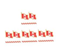 Beavorty 40 Pcs Metal Canada Flag Pins Maple Leaf National Badge Brooch for Men Women Clothes Hats Backpacks Patriotic Souvenir with Butterfly Clutch