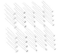 Beavorty 40pcs Bride Hair Accessories Wedding Set: Mini Floral Rhinestone Hairpins - U-shape Flower Hair Clips For Bridesmaids Girls