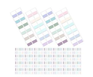 Beavorty 480pcs Writable Page Tabs Sticky Markers for Notebooks and Planners Color-Coded File Index Tabs with Light and Muted Colors for Academic and Office Use
