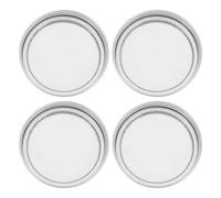 Beavorty 4pcs 304 Stainless Steel Sprouting Lids for Mason Jars 86mm Strainer Screen Jar Covers for Indoor Gardening and Sprouts Making