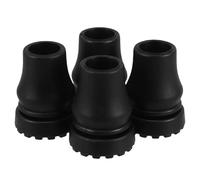 Beavorty 4pcs Cane Tip Replacement Walking Pad Accessories Rubber Bottom Tips Inner Diameter 19mm Enhanced Comfort Enhanced Stability Anti-Slip for Seniors Walking Stick Use