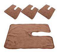 Beavorty 4Pcs Coffee Coral Fleece Facial Towels for Estheticians Super Absorbent Quick Drying Spa Towels for Mask Removal and Skincare Soft Reusable Hand for Professional Facial Use