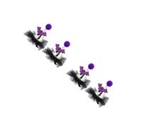 Beavorty 4pcs Halloween Witch Hat Bobby Clip Barrette Stylish Fascinator Hat Clip for Party Accessories