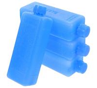 Beavorty 4pcs Ice Blocks Freezer Ice Case for Coolers with Leak-proof Lid Design Easy to Store Blue Pe Rubber Material for Transporting Food and Restaurant Use