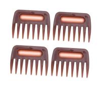 Beavorty 4pcs Men S Hairdressing Comb Plastic Wide Tooth Texture Styling Tool for Slick Back Hair Shaping Portable Lightweight Professional Barber Salon Household Use