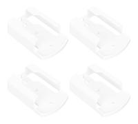 Beavorty 4pcs Remote Control Holder for Ac Remote and Phone, Self Adhesive Wall Mount with Strong Adhesive Power, No-drill Installation, Plastic Material, Modern Minimalistic Style