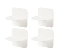 Beavorty 4pcs Safety Protector Furniture Wall Drawer Connectors for Wardrobe and Bookshelf, White Hips Material, Easy to Operate Anti-Falling Fixing Tool for Safety