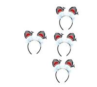 Beavorty 4pcs Shark Themed Decorative Headband for Halloween and Birthday Parties Funny Sea Animal Hair Hoop Durable and Safe Party Accessory for Adults Unique Shark Design for Themed