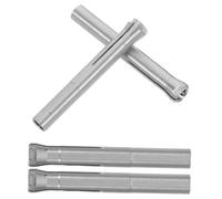 Beavorty 4pcs Stainless Steel Nail Drill Bit Holder Adapter with Three-jaw Spring Collet Chuck Precision Clamping for Professional Salon and DIY Nail Art Tools