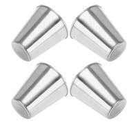 Beavorty 4pcs Steel Cup Drinking Cups 70ml Stainless Steel Unbreakable Effortless Cleaning Lightweight Sleek Design for Spirits Travel Parties